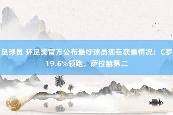 足球员 环足奖官方公布最好球员现在获票情况：C罗19.6%领跑，萨拉赫第二